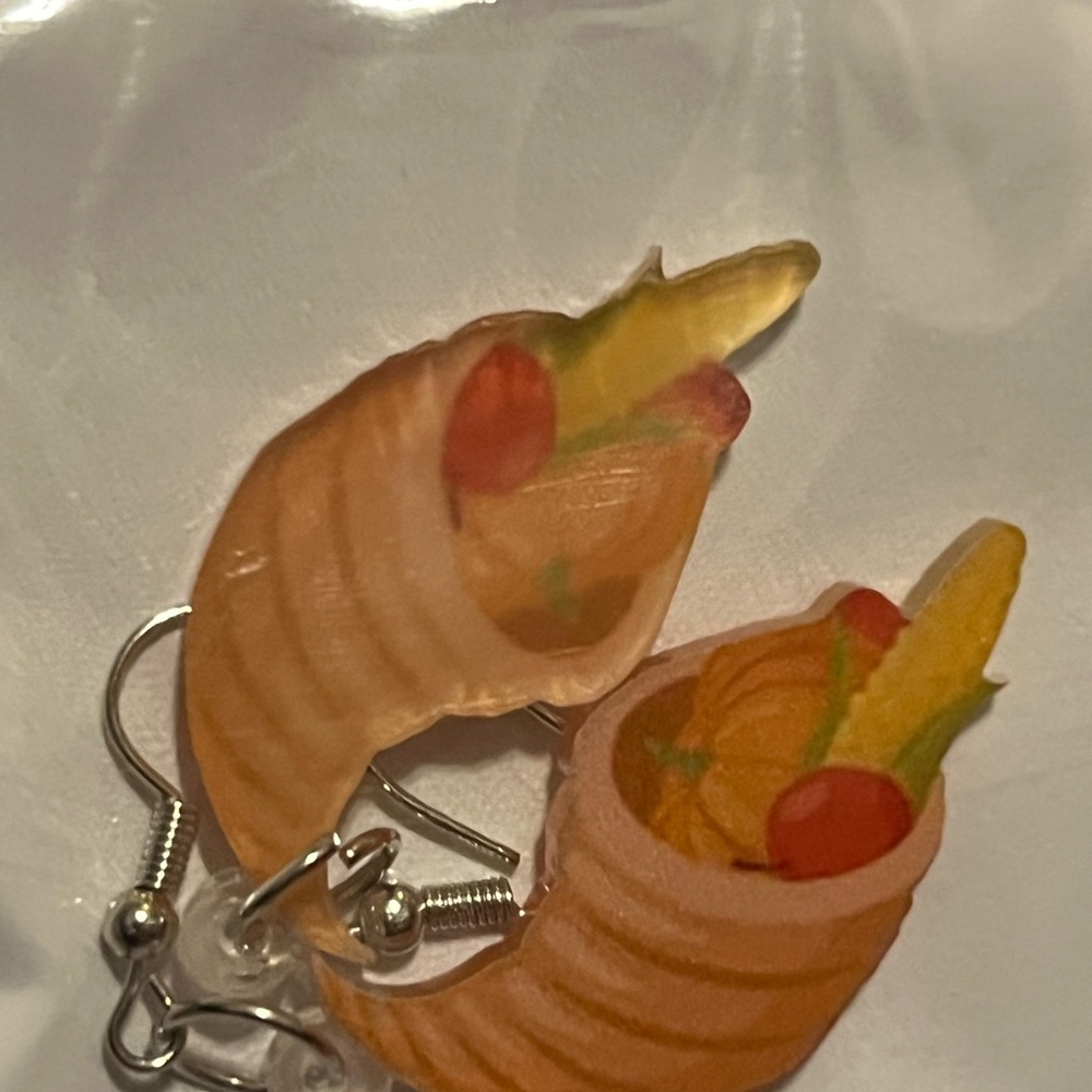 Unique Cornucopia Earrings